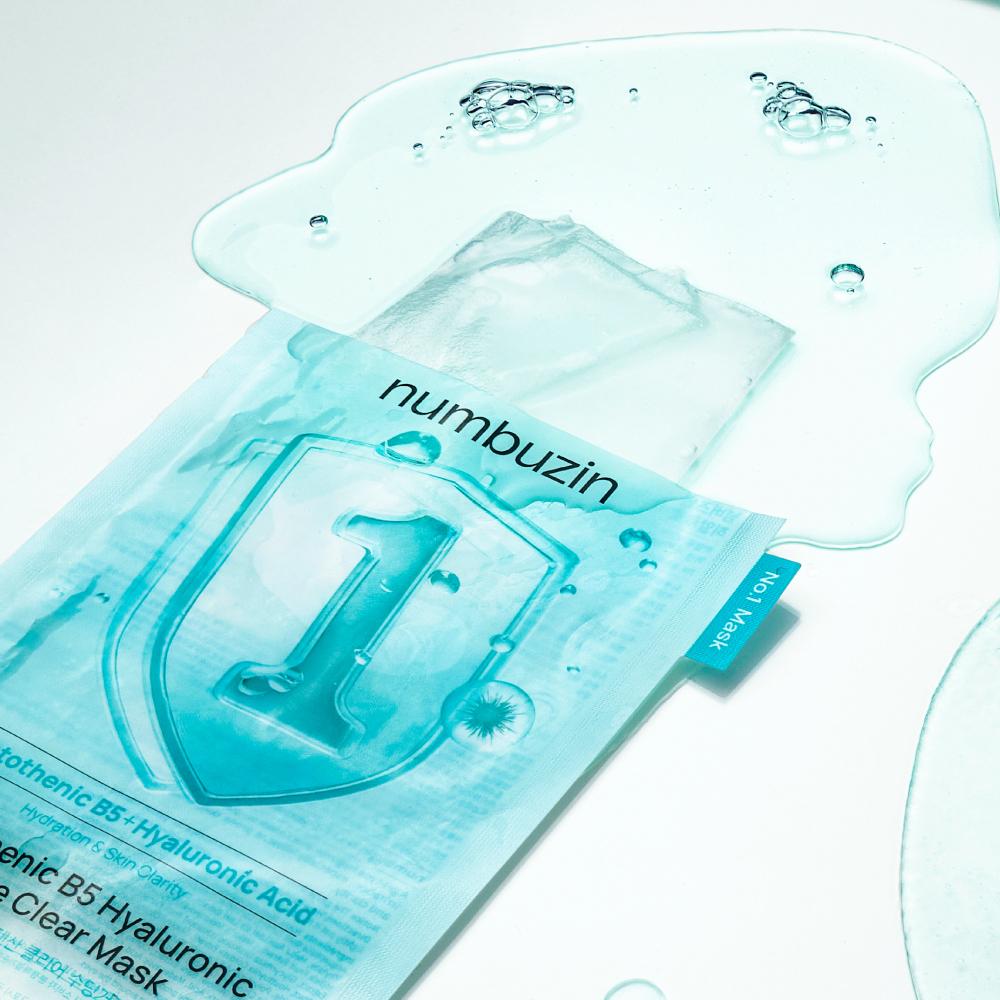 NUMBUZIN Nr.1 Pantothensäure B5 Hyaluron Aktiv Klärmaske (10 Blätter), Koreanisch