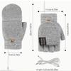 Winter unisex full/half finger rechargeable heating gloves,warm and cold proof,keep palms and hands warm,used for office workers
