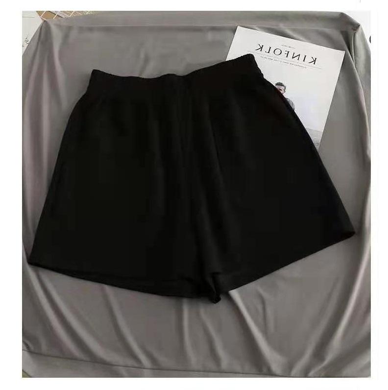 Summer Sports Shorts for Women, High Waisted Loose Fit Slimming Wide Leg Pants, Solid Color Casual Pants