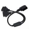 CarAngels 16PIN Extension 2 Splitter Cable 50cm Harness 2 Port L-Shape for OBD2
