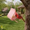 Large Capacity Hanging Bird Feeder Waterproof with Stand Hummingbird Feeder Hut Shape Detachable Automatic Feeder Balcony