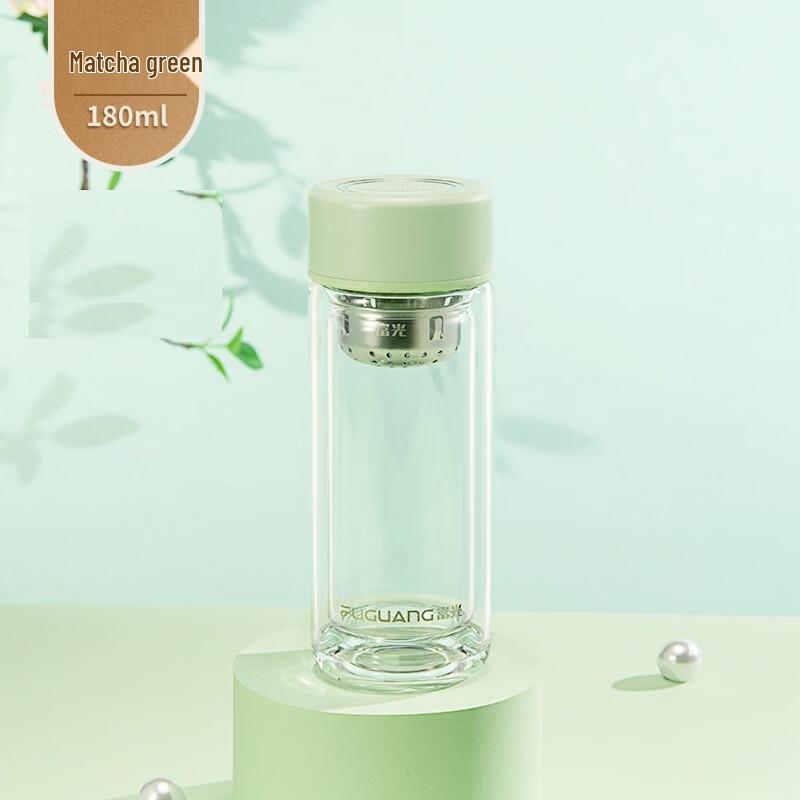 Fuguang Portable Double-Wall Glass Tea & Water Bottle