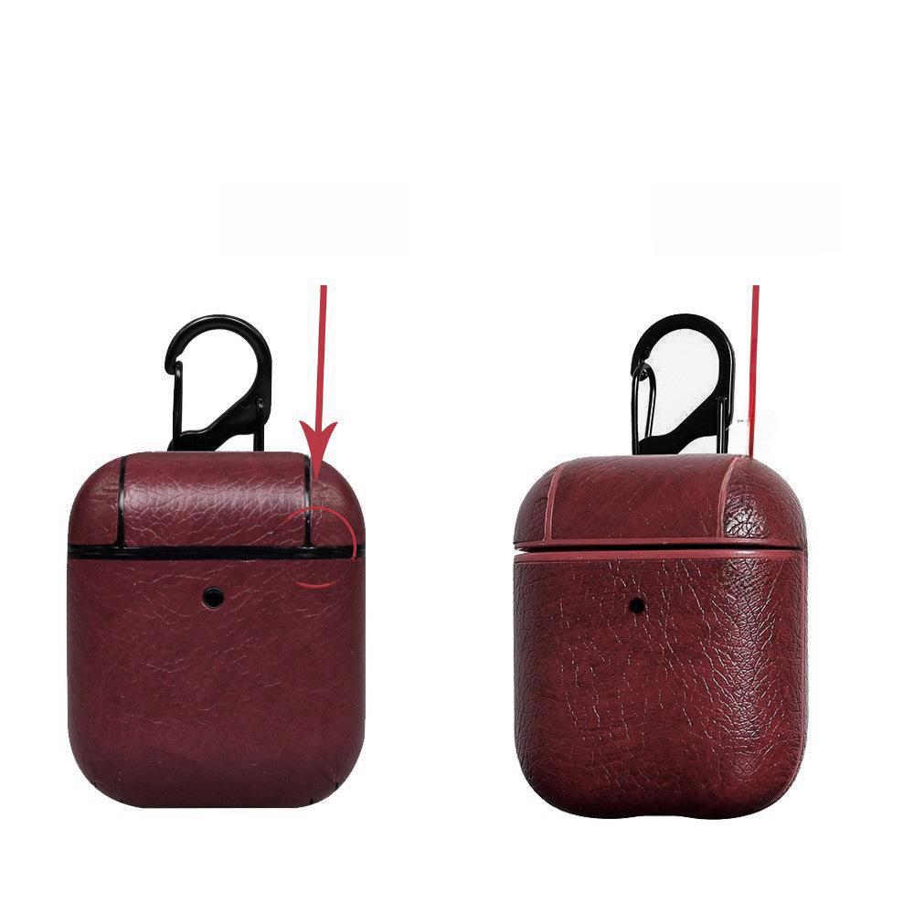 Apple AirPods Pro Leather Protective Case for Bluetooth Headset, Compatible with 4th and 3rd Generation 