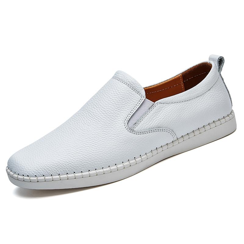 

Модная Роскошная Кожаная Мужская Обувь Ручной Работы Лоферы Модные Слипоны Повседневная Обувь для Мужчин Деловая Обувь Мокасины Итальянская Обувь для Ходьбы и Вождения 47 белый