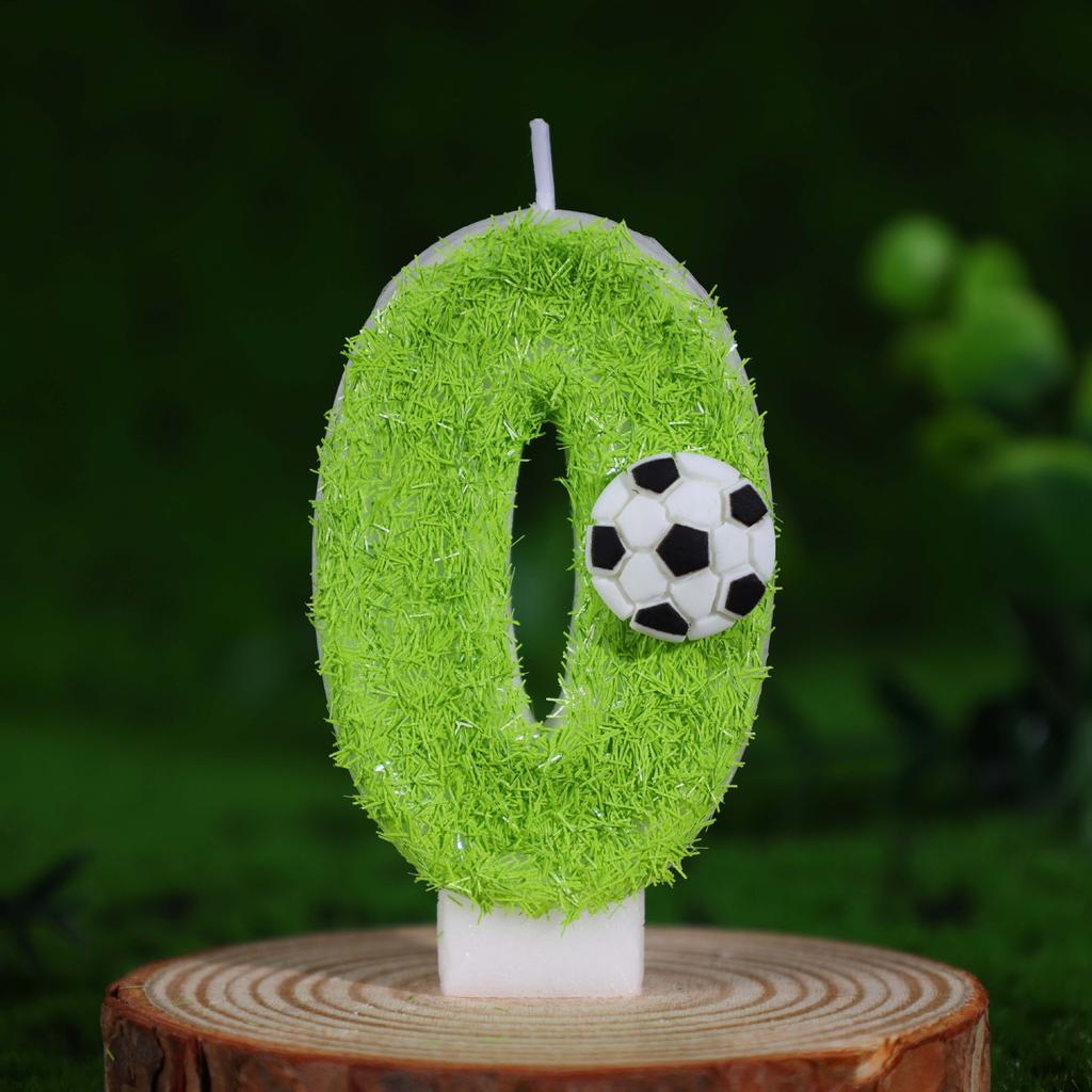 Sports Football Digital Birthday Candle Cake Party Celebration Decoration Football Loves Birthdays Handmade Digital Candle