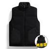 Lamb Wool Vest Men's Autumn and Winter Loose Plus Size Double-sided Wear Warm Fat Granular Velvet Stand-up Collar Winter Clothing 72269 #
