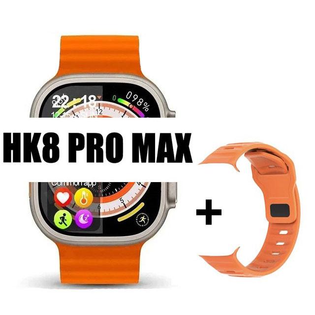 Ceas inteligent original Hk8 Pro Max, pentru bărbați, seria 8, 49 mm, 2,2 inci, cu reîmprospătare ridicată, ecran Rtae, Nfc Compass Game Smartwatch pentru Apple Iphone