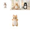 Adorable Short Plush Siamese/blue/orange/cow/pig Cat Stuffed Animal Pillow Toy Perfect Birthday Gift