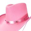 Classical Cowboy Hats With Studs Motifs Soft Comfortable Outdoor Event Costume Parties
