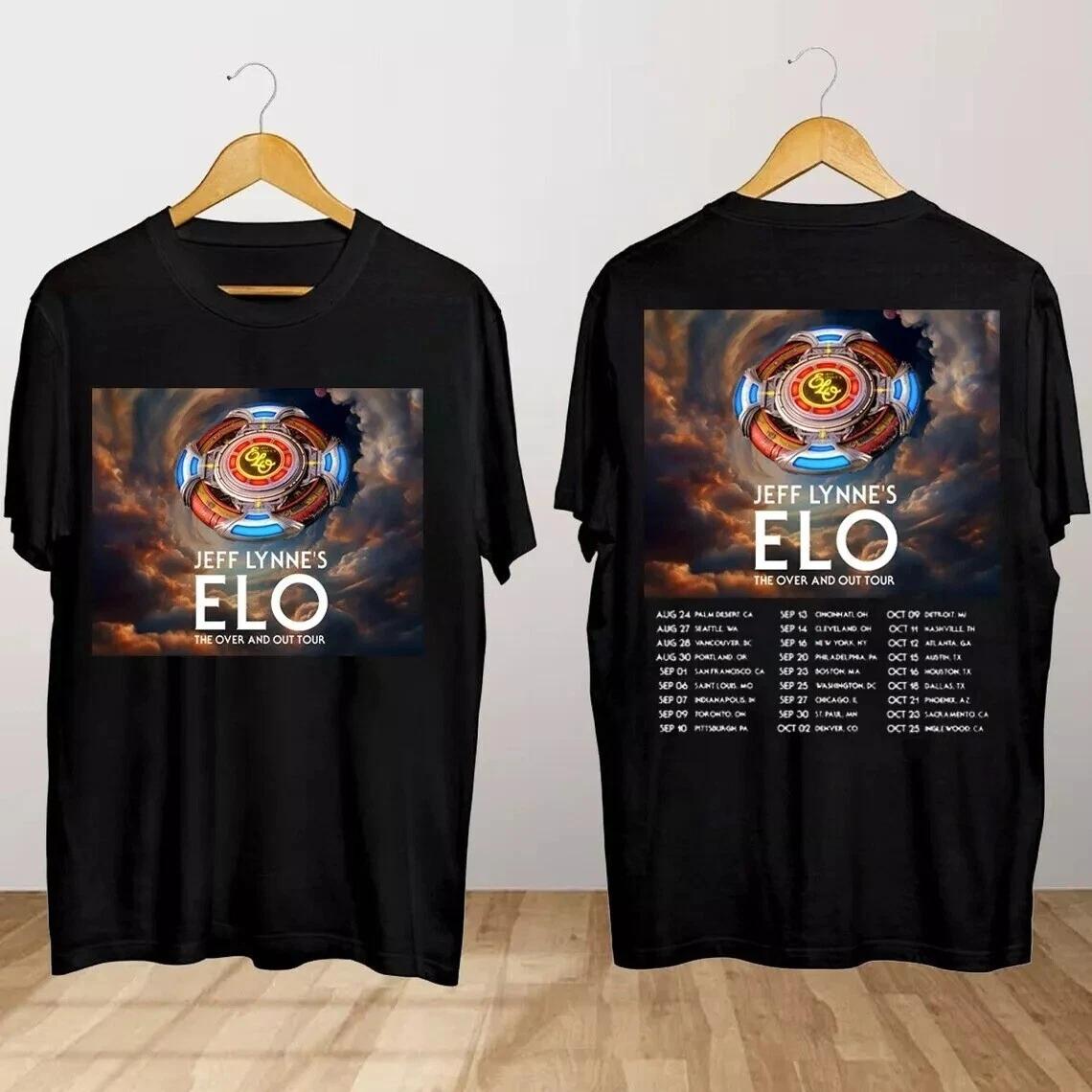 Jeff Lynne s ELO The Over and Out Tour 2024 Shirt S