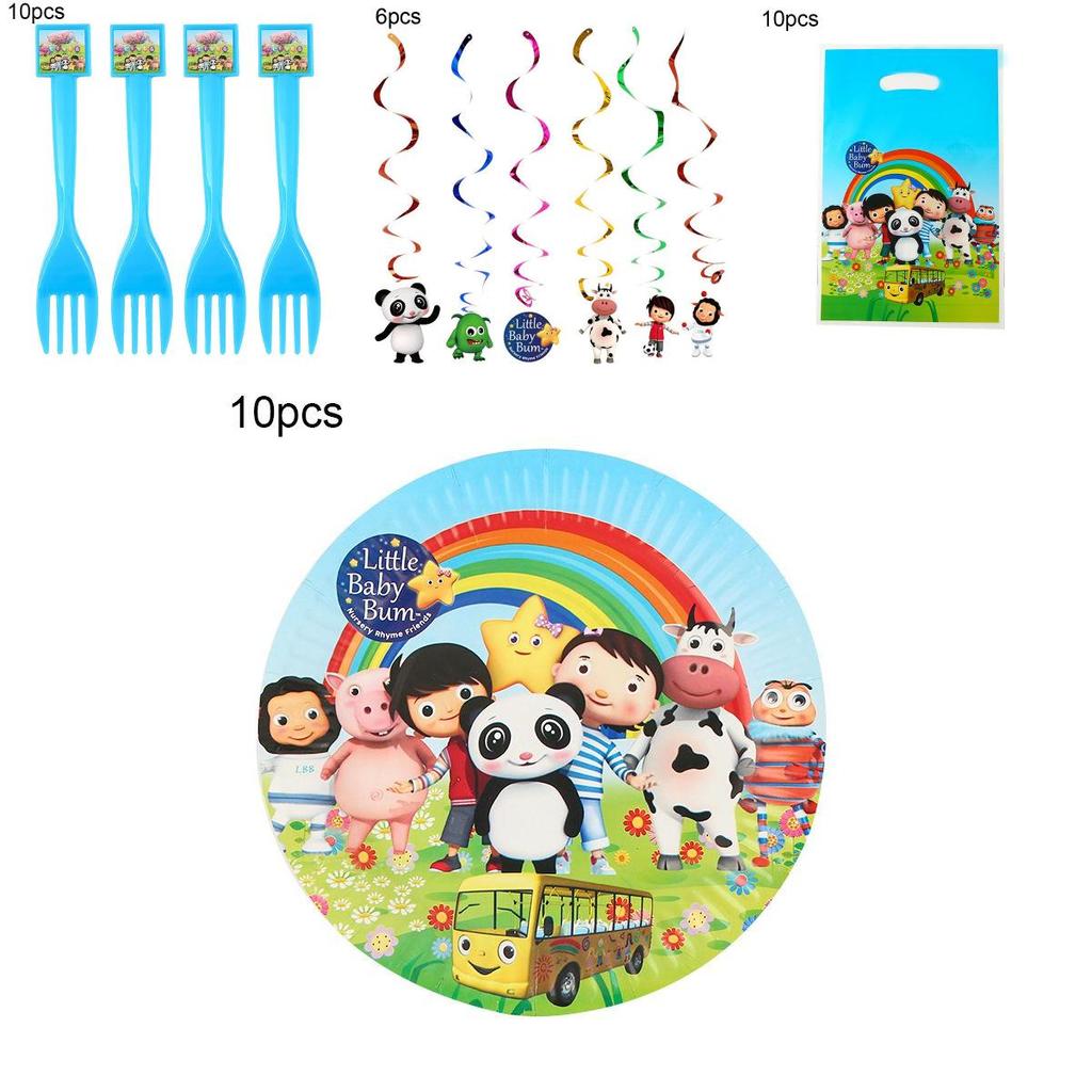 Adorable Little Baby Bum Theme Birthday Party Supplies Including Tablecloth And Banner