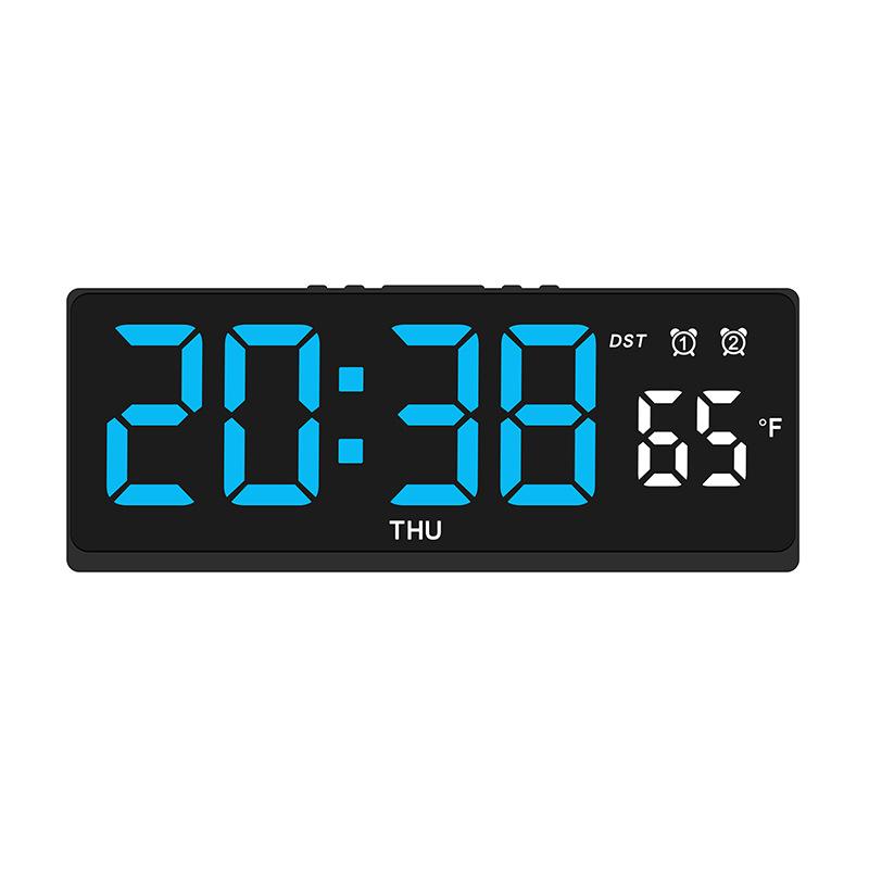 New LED Alarm Clock Two Sets of Simple Desktop Clocks Large Screen Digital Clock Bedroom Bedside