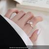 2023 High-End 925 Sterling Silver Rose Ring: Women's Luxury Open Band for Index or Pinky Finger