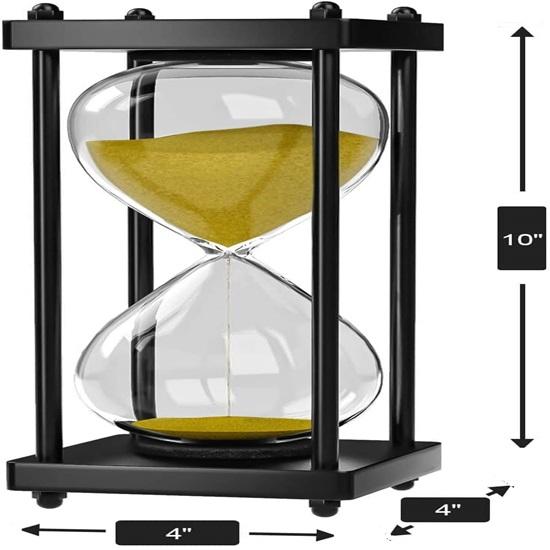 

25,4 см деревянные песочные часы морские песочные часы ручной работы 60 мин уникальные песочные часы