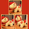 Horse Doll Auspicious Year of The Horse Blessings PP Cotton Filling Doll Zodiac Horse Theme Home Decor