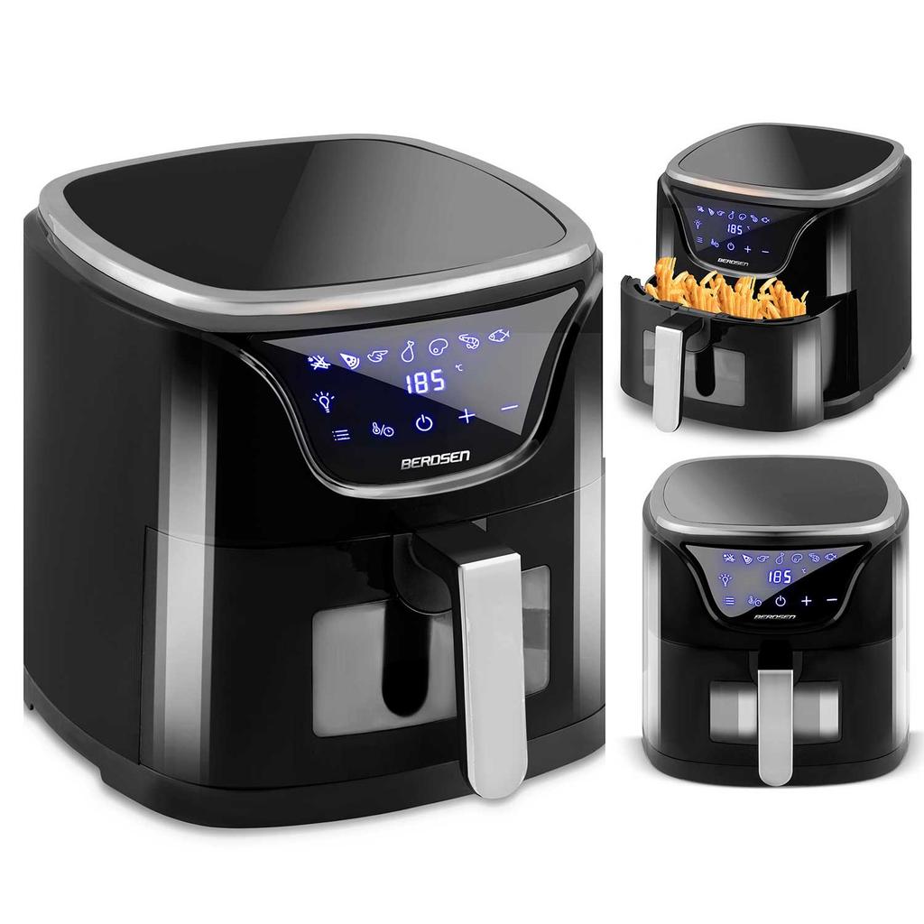 Air fryer BD-652, black and silver