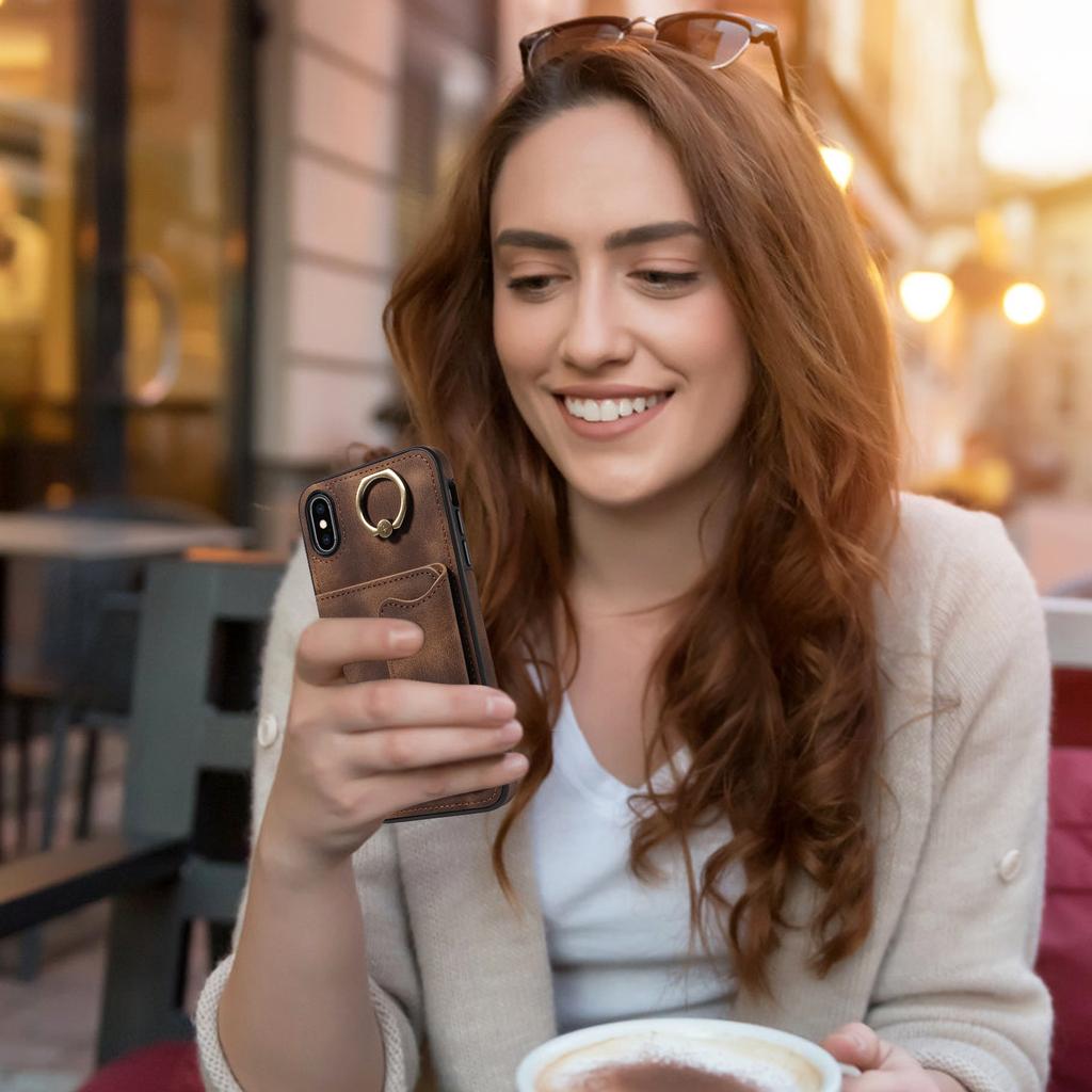 Uchwyt pierścieniowy na karty, gniazda, etui na telefon iPhone X, iPhone XS, iPhone XR, iPhone XS Max