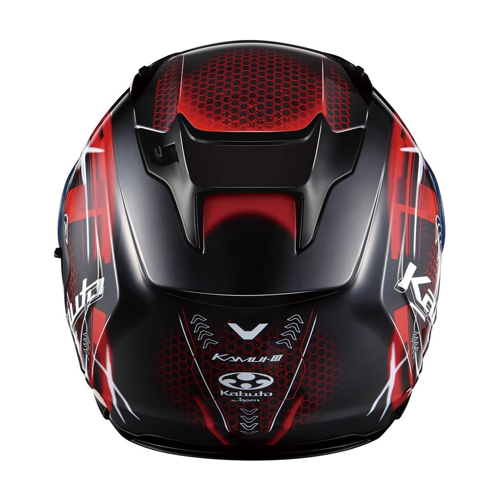 OGK KABUTO Motorcycle Helmet Full Face KAMUI3 ESTELA Black Red (Size S)