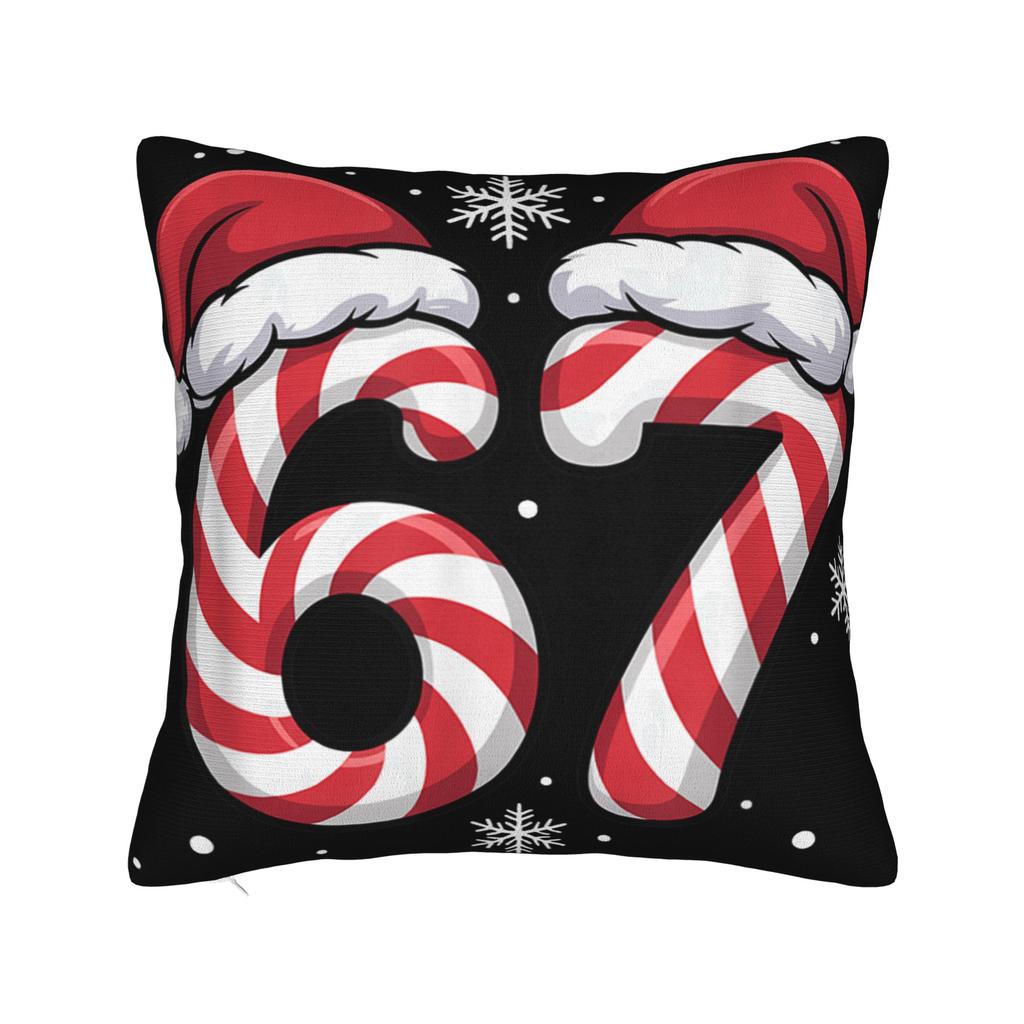 67 Sechs Sieben Italienisches Gehirnfäule Meme Kissenbezüge Lustiger Kissenbezug für Sofa Couch Bett Wohnzimmer Gemütlicher Kissenbezug