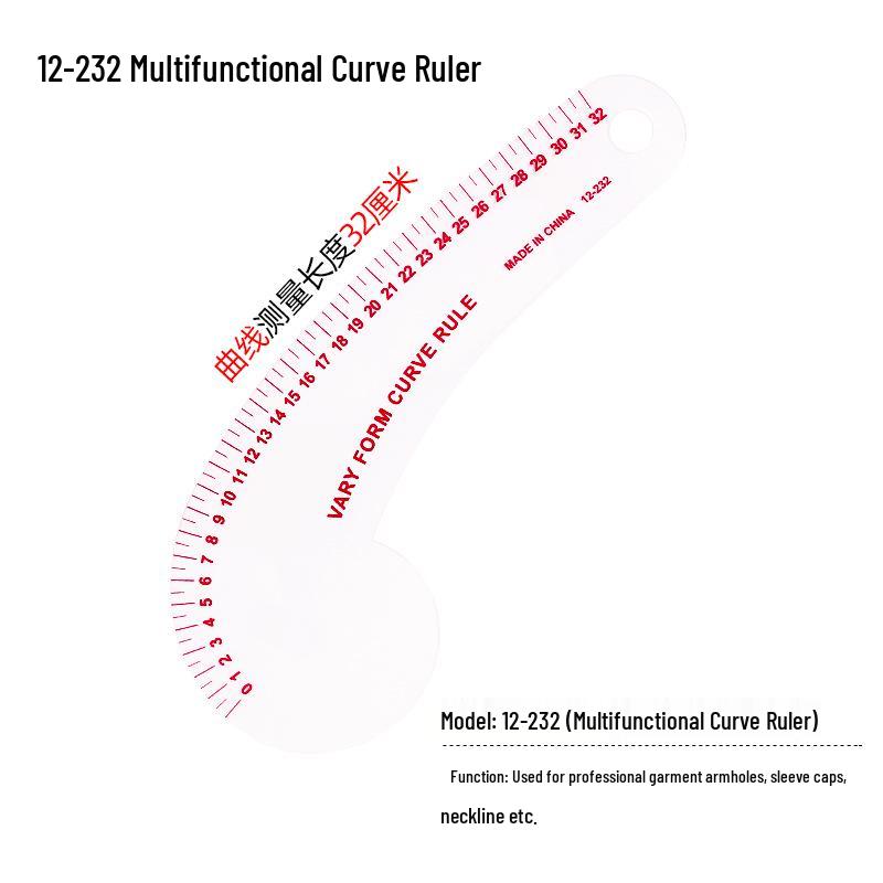 Multi-Function Sewing and Pattern Making Curve Ruler Set