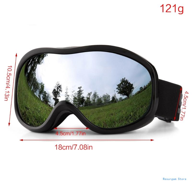 Gogle narciarskie Anti-Fog, dwuwarstwowe, gogle narciarskie, gogle snowboardowe z ochroną UV