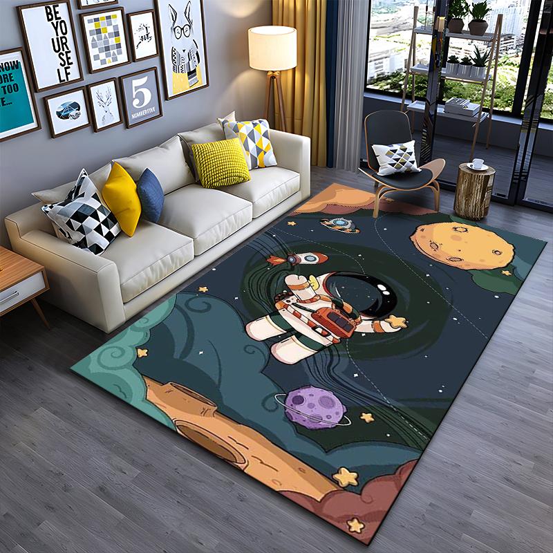 

Blue Underwater Character Print Carpet Suitable for use as an anti-slip game mat for living room and bedroom sofas 40x60cm( 15x23in )