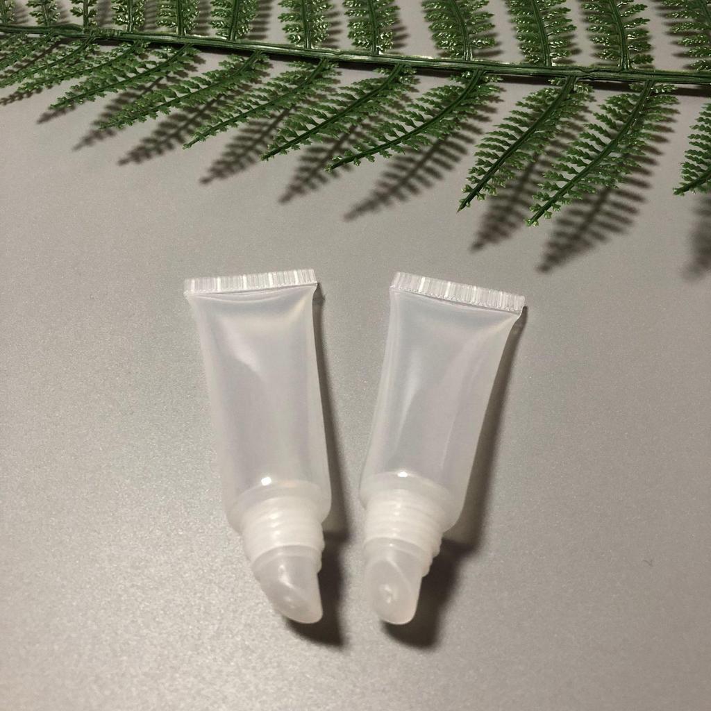 8g Transparent Lip Gloss & Balm Refill Tube with Angled Tip - Beauty Makeup Tool