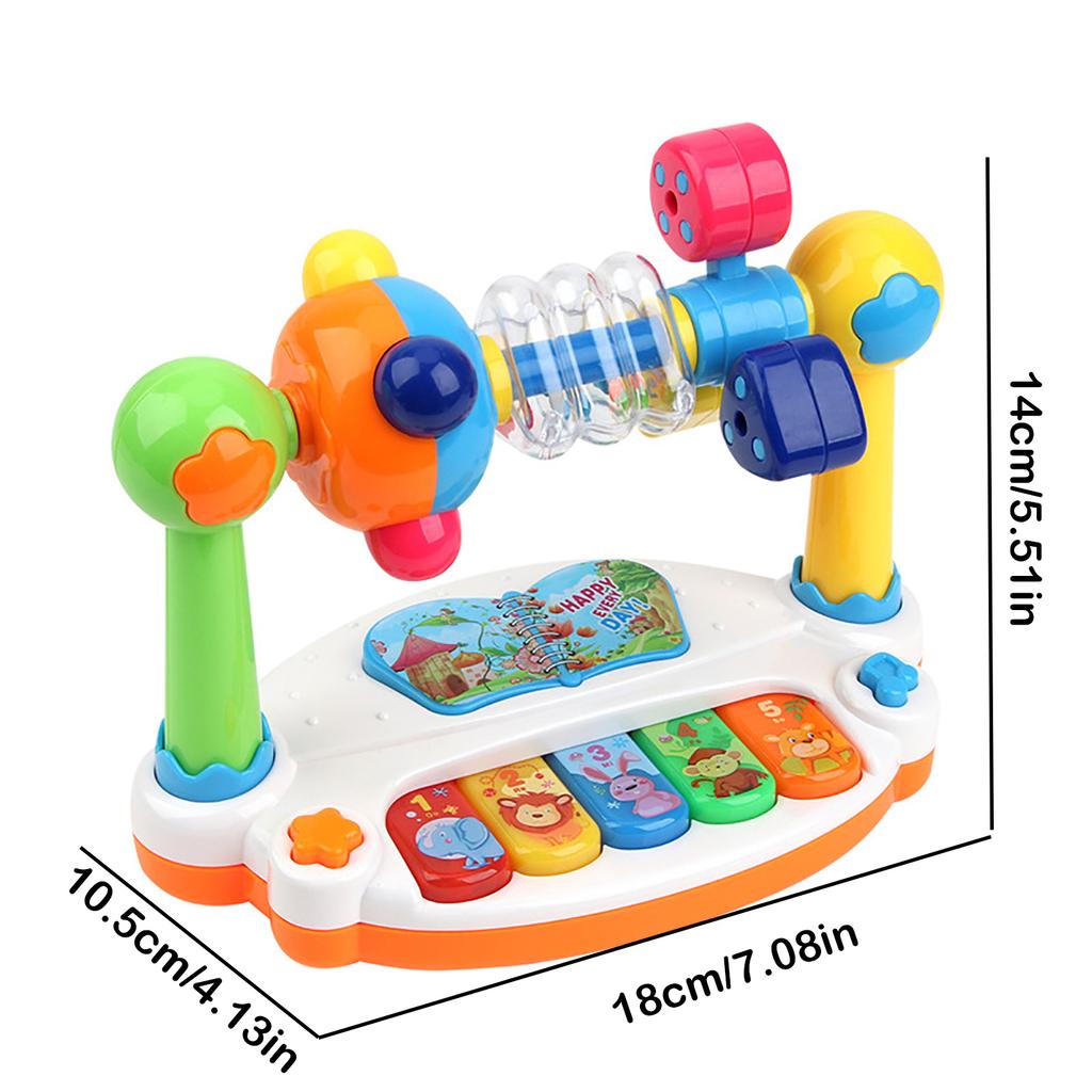 Children'S Electronic Keyboard Plaything With Multifunctional Lighting Piano Toy, Educational Early Education Music Plaything