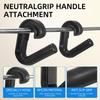 Neutral Grip Handle Hook Fitness Handle Non Slip Resistance Band Handle Ergonomic Exercises Band Handle for Barbell Pull-up Bars