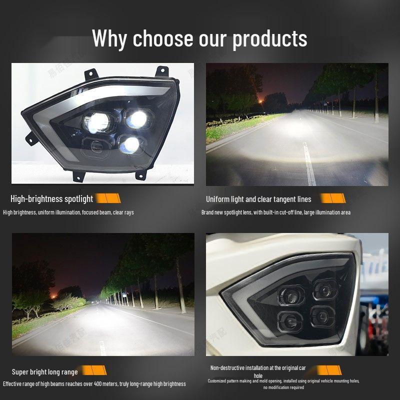 Sinotruk Howo N Series N7G/N6G/N5G LED Headlight Assembly - High Brightness