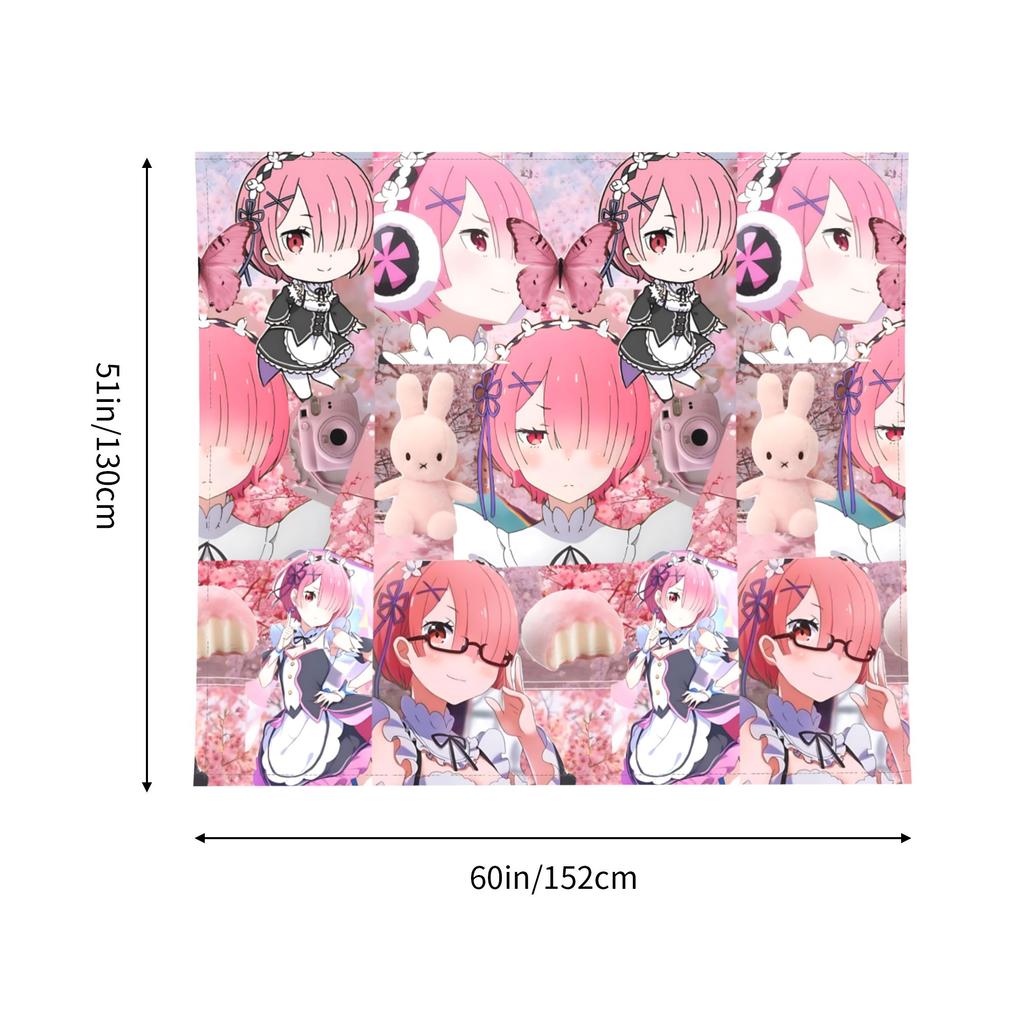 Re ZERO Anime Tapestry Bedroom Decoration Wall Hanging Blanket Tapestry Cool Stuff For Room