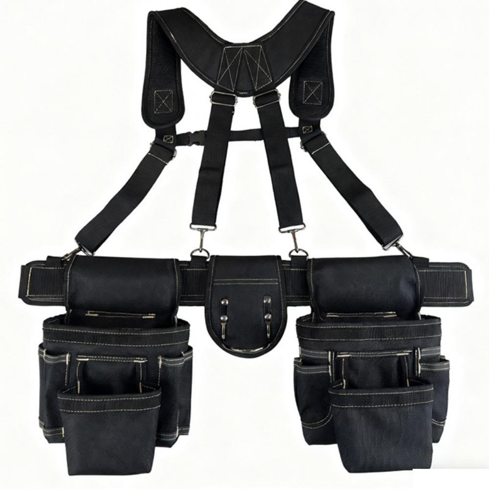 Large Capacity Woodworking Tool Belt Adjustable Design Multi Functional Tool Belt  Carpenter Work