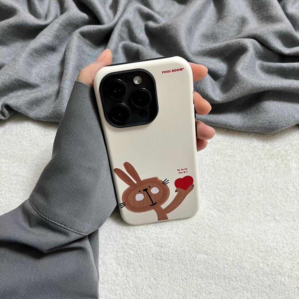 Love Bunny for Apple 17promax Cartoon Cute for IPhone16pro Lens All-Inclusive 15 New Style