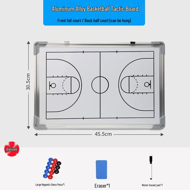 LISM Wall-Mounted Writable Basketball Tactical Board