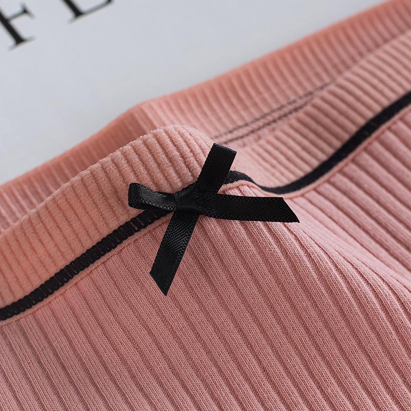 4pcs Panties Women's Cotton Briefs Female Japanese Thread System Breathable Women's Trunks Large Size Underpant