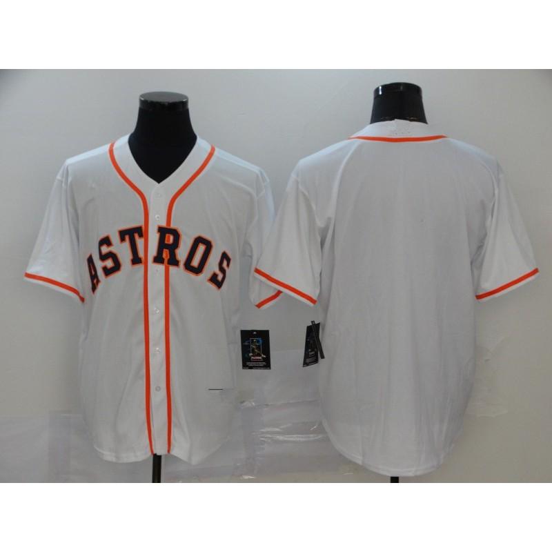 Mens Houston Astros 3 Pena Baseball Jersey Short Sleeve Embroidered Fan Tee Cotton Sport Shirt