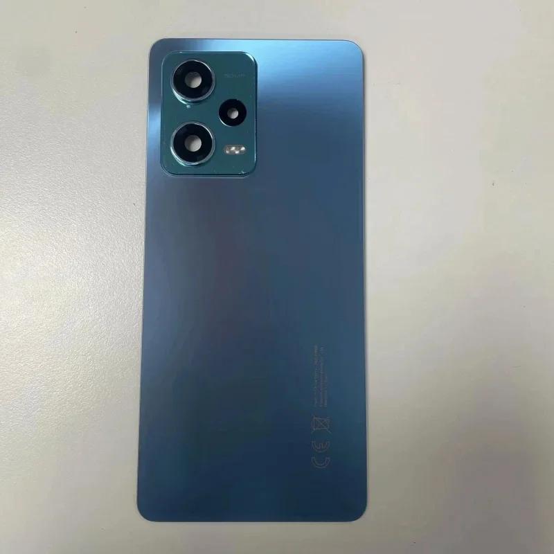 For Redmi Note 12 Pro 5G Battery Back Cover Rear 3D Glass Panel Housing Case Replace