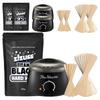 Jesus Titan Black Warmer Kit B + Waxing Kit Set 200g 3 Pcs