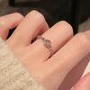 Retro Einfache Farbe Mondstein Serie Offener Ring Nische Mode Design Temperament Hochwertige Accessoires