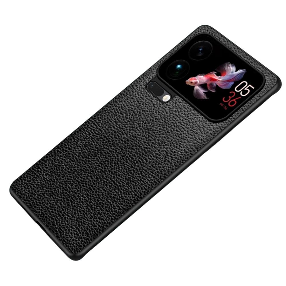 For Xiaomi 17 Pro Max Case Litchi Texture PU Leather Coated PC + TPU Protective Phone Back Cover