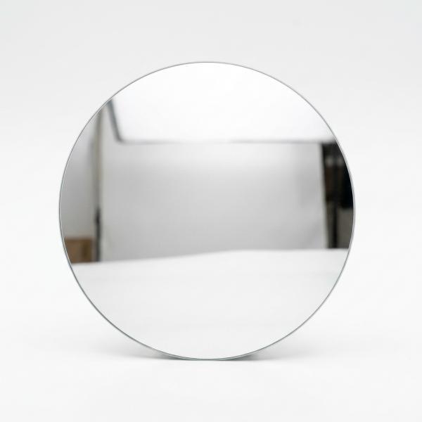 6xDIY Round Flat Glass Mirror, 1mm Thick, NonMagnifying, Unframed Mini Mirror Lens Diameter