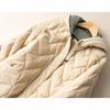 Loose Warm Fashion Jacket Women's Winter Knitted Wool Hooded Down Jacket
