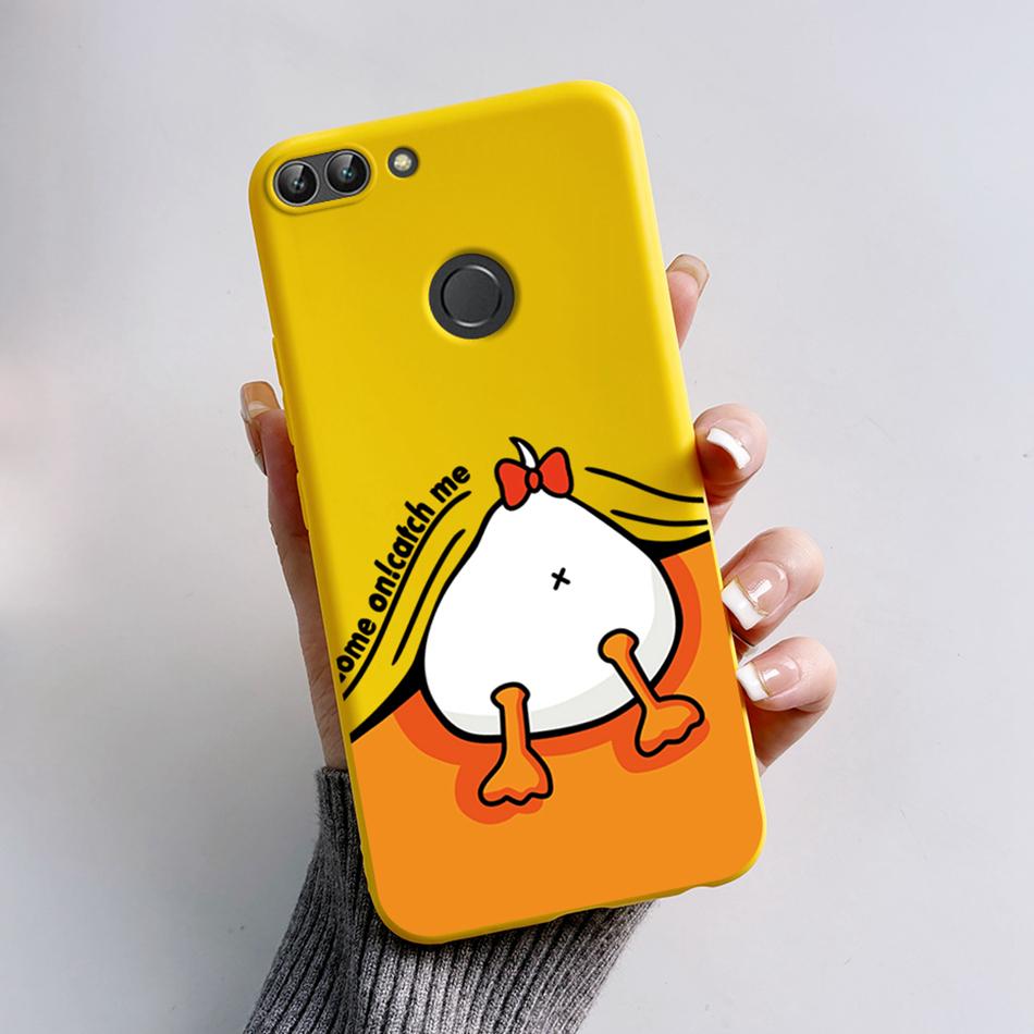 For Huawei P Smart 2018 Case Cute Cat Bear Cartoon Frog Soft Cover For Huawei P Smart FIG-LX1 5.65 Inch Case Coque Fundas Shell