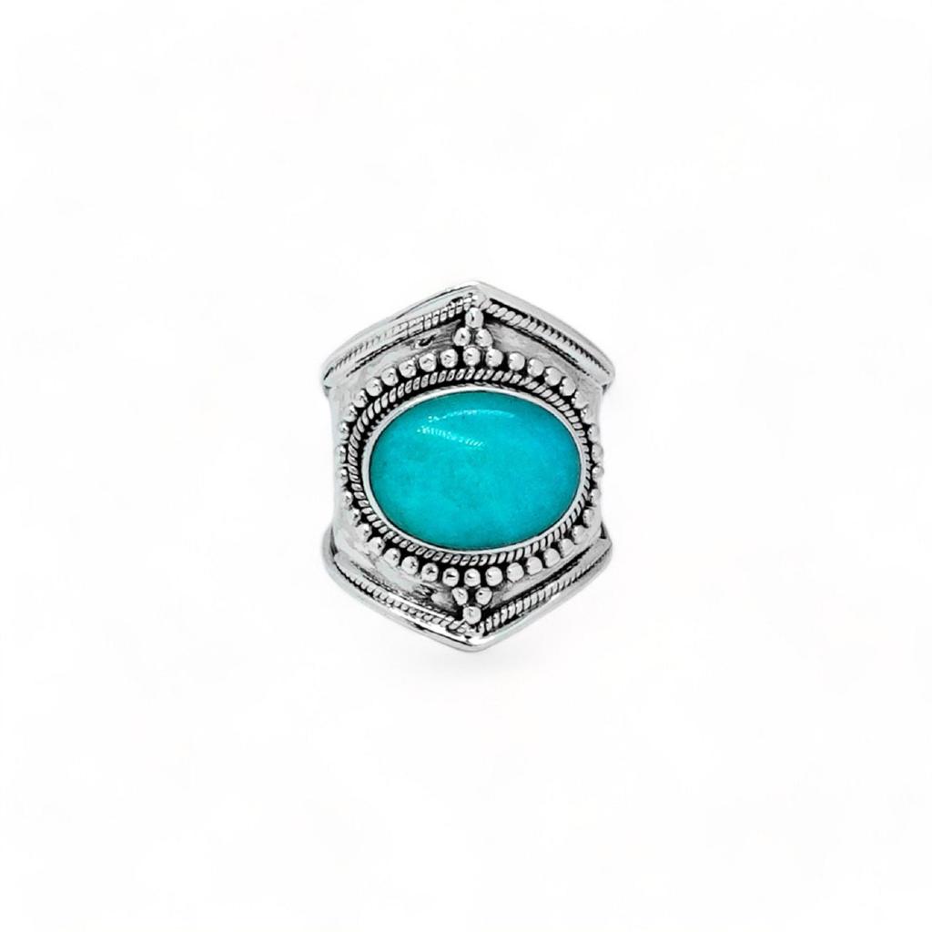 Arizona Turquoise Ring: Sterling Silver Statement Ring