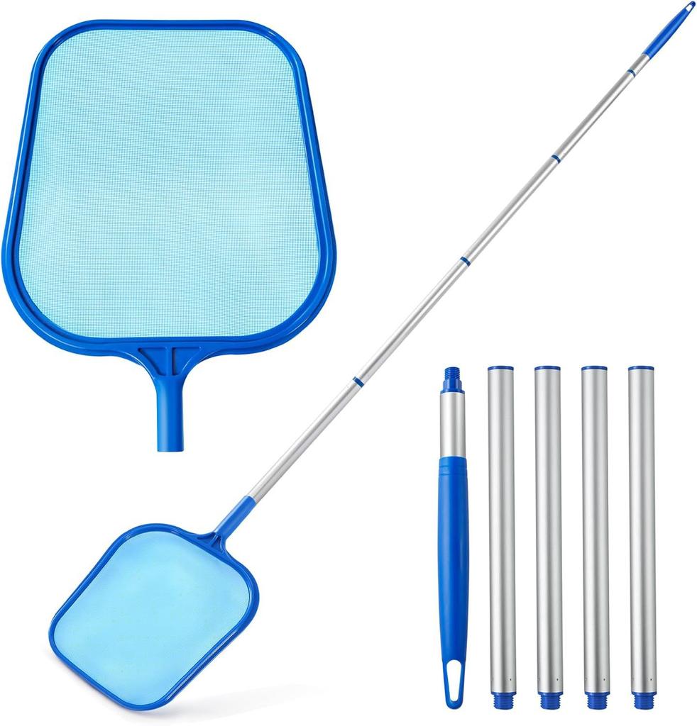 Swimming Pool Leaf Skimmer Fishing Net Pole Koi Ponds Spa Tub Cleaning