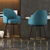 For Modern Minimalist Living Room High Bar Chairs Home Furniture Restaurant Bar Stool Hotel Swivel Backrest Armchair P L