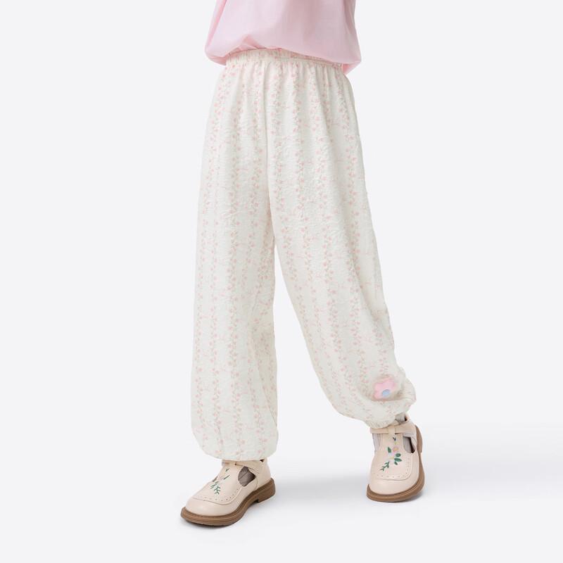 Little Yinman Girls  Floral Print Jogger Pants 110