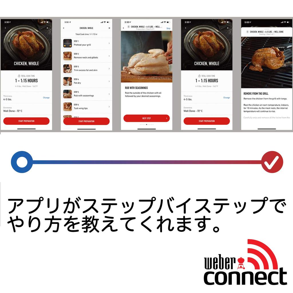 Weber Connect Smart Grill Hub 3203 Digital Thermometer for BBQ Stoves Japanese Product with (Black) [Authentic 2-Year Warranty]