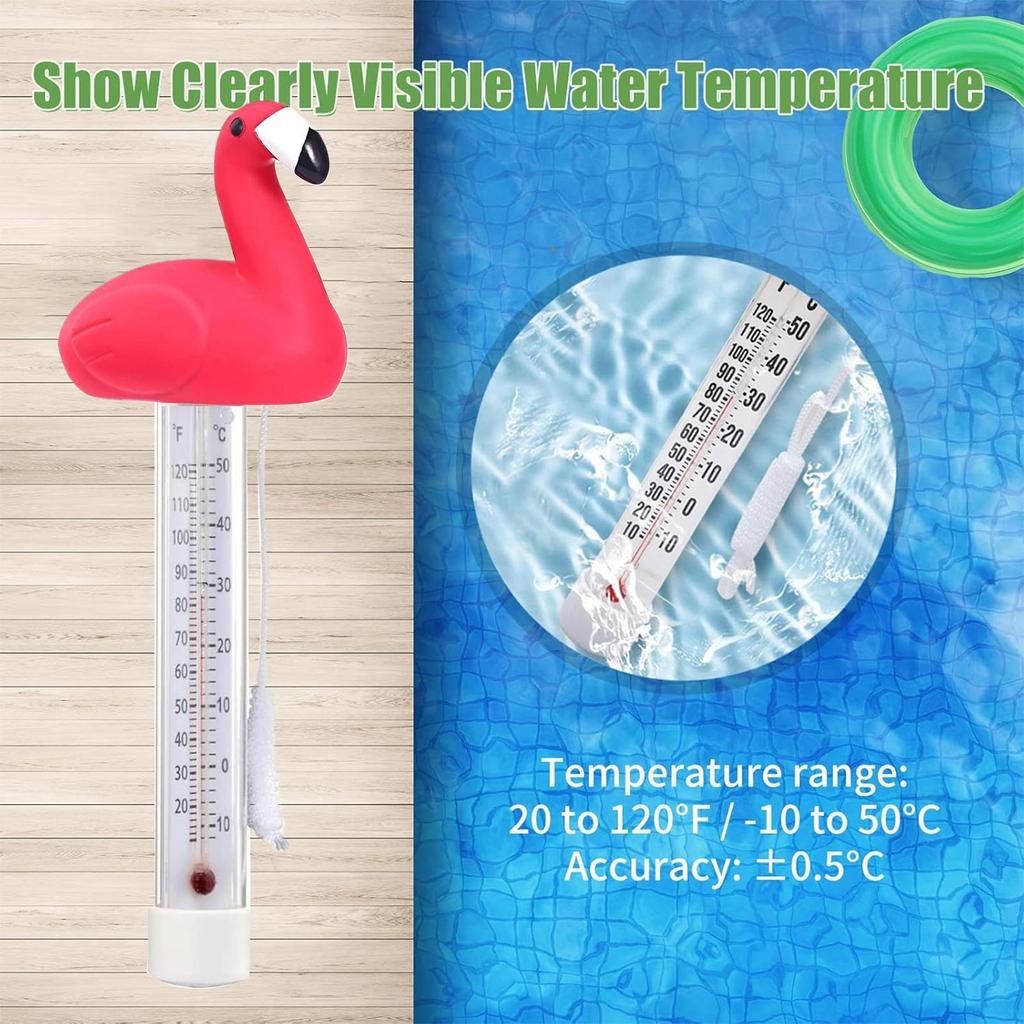 Large Display Pool Temperature Gauge Spa Temperature Gauge Easy Read Sensor Animal Shape Monitor For Hot Tubs Spas Aquariums