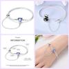 925 Silver Heart Shaped Series Love Forever Shining Zircon Bracelets Fit DIY Charm Beads Birthday Jewelry Gift